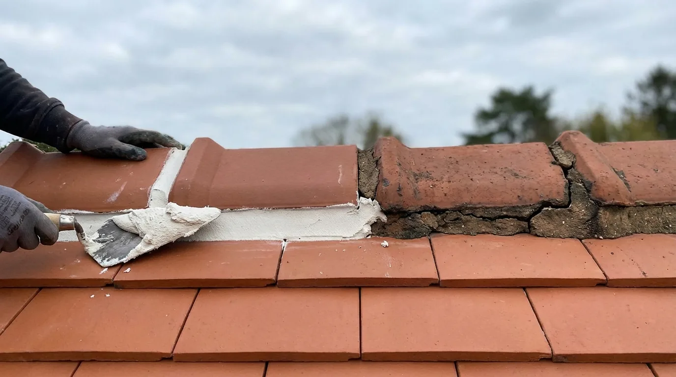 Ridge Tile Repointing